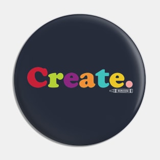 Crafternoon means Create! Pin