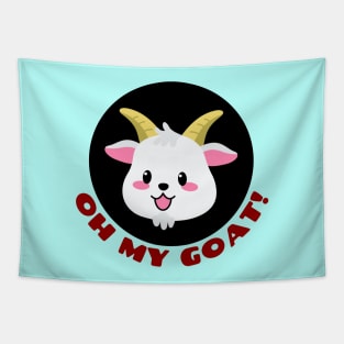 Oh My Goat | Goat Pun Tapestry