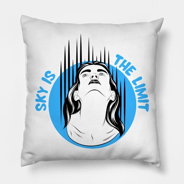 Sky is the limit Pillow by HaMa-Cr0w