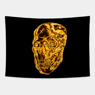 Golden Skull Tapestry