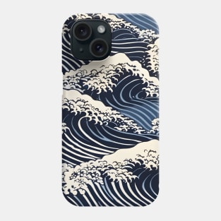 Japanese Waves Pattern, Ocean Phone Case