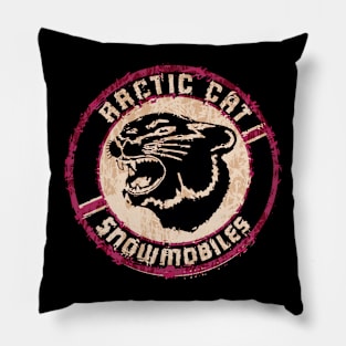 vintage American Snowmobile Pillow