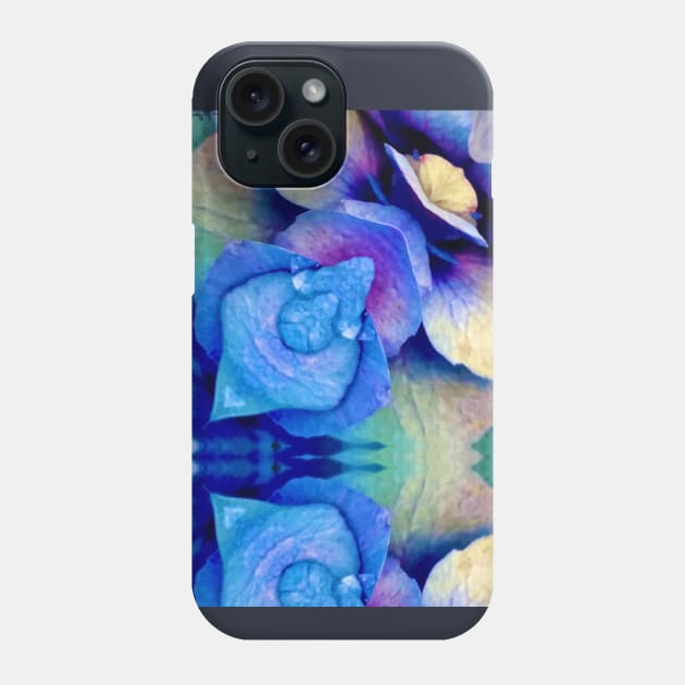 Blue Hydrangea Strangea Phone Case by joymover