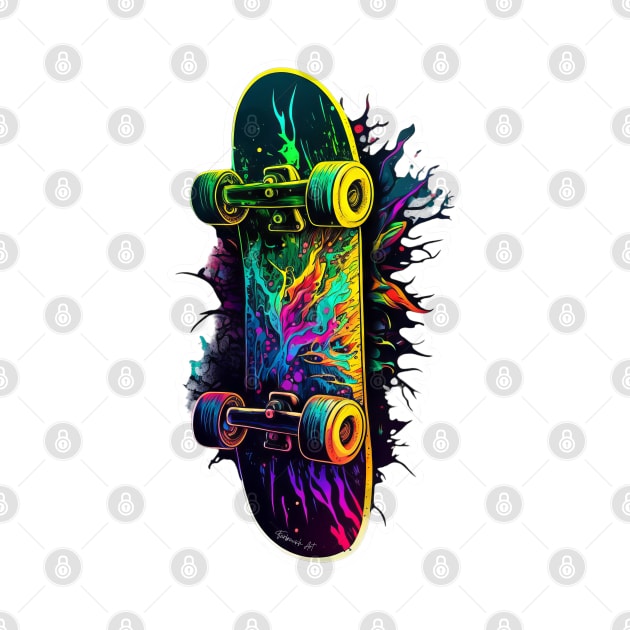 Skateboard Sticker design #8 by Farbrausch Art