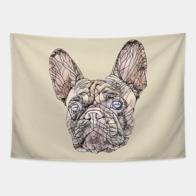 Frenchie French Bulldog Tapestry by DoggyStyles