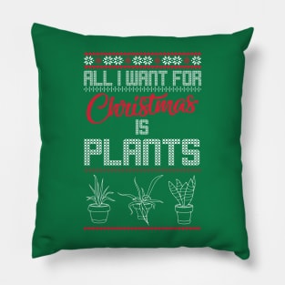 Plant Christmas Sweater Pillow