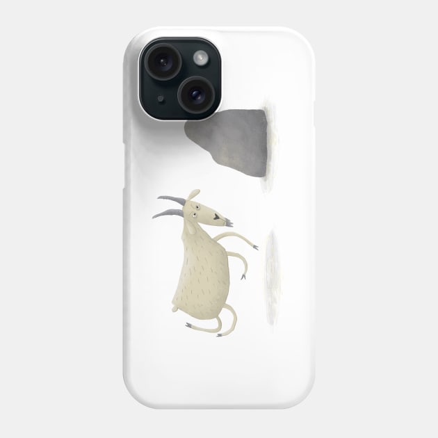 Angry capricorn Phone Case by jurjenbertens