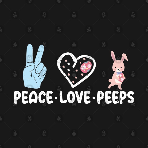 Peace Love Peeps funny gift by Simplybollo