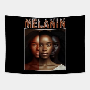 Melanin Shades Afrocentric Women Black Pride Tapestry