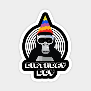 Gorilla Tag Birthday Boy VR Gamer Gift for Kids Teen Magnet