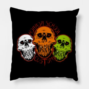 Horror School Customs Logo H3 Style Pillow