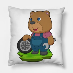 Bear Mechanic Car tire Pillow