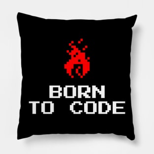 BORN TO CODE Pillow