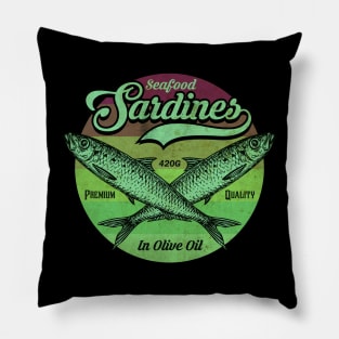 Vintage Sardines Pillow