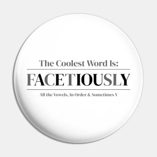 The Coolest Word Pin