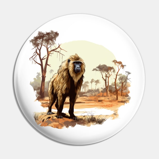 Baboon Pin by zooleisurelife