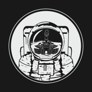 The astronaut met the tank T-Shirt