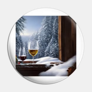 Wine in the Winter Pin