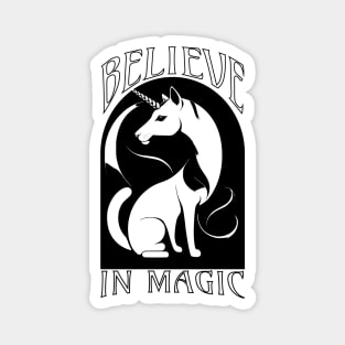 Believe in Magic - Unicorncat Magnet
