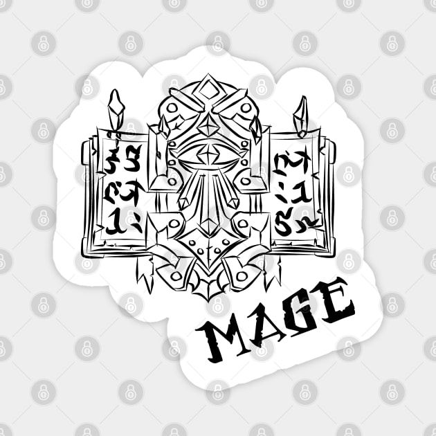 Mage Crest Magnet by DeLyss-Iouz