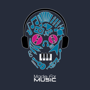 Made For Music | Head Made From Instruments T-Shirt