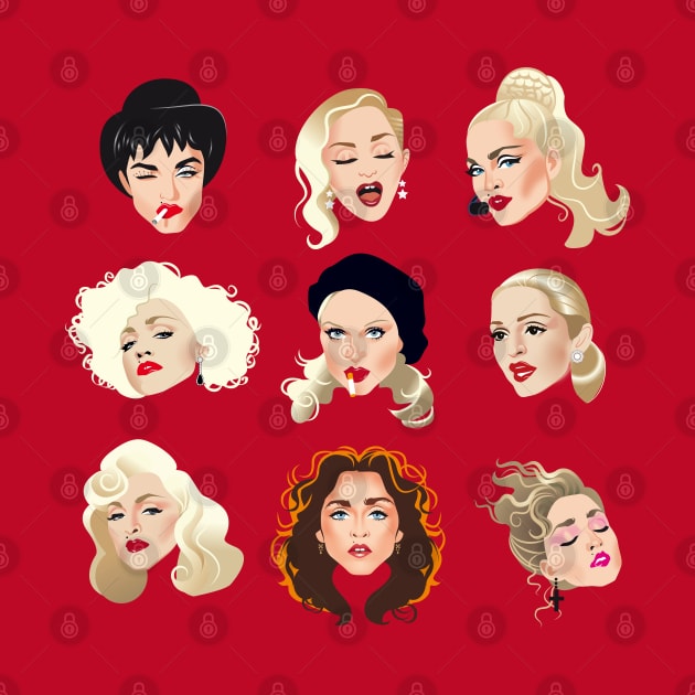 Faces of Madge by AlejandroMogolloArt