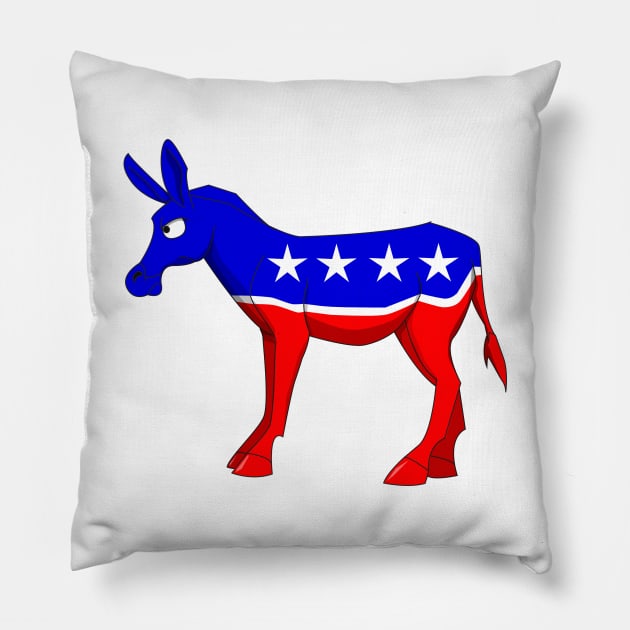 Democratic Donkey Pillow by Wickedcartoons