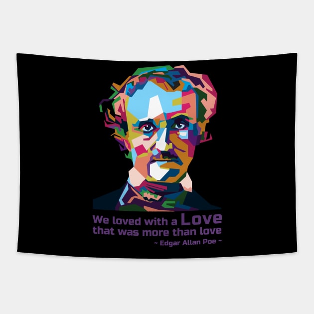 Abstract Edgar Allan Poe in WPAP Tapestry by smd90