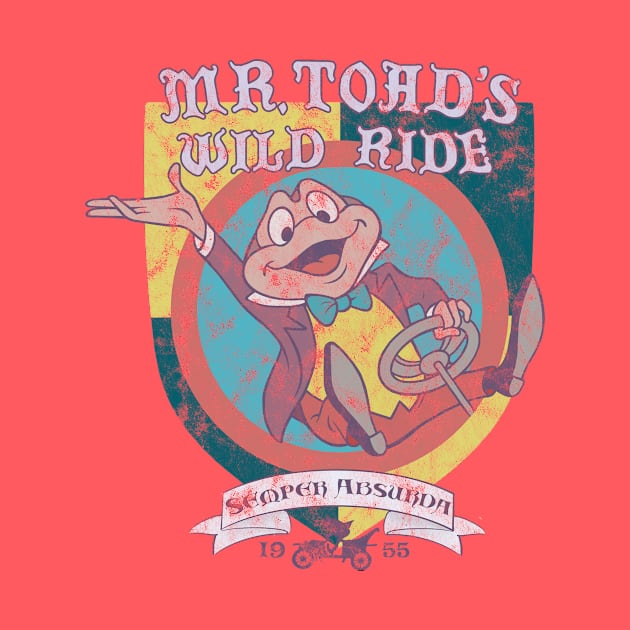 Mr. Toad's Wild Ride - 1955 Vintage Texture by Morgan Jane Designs