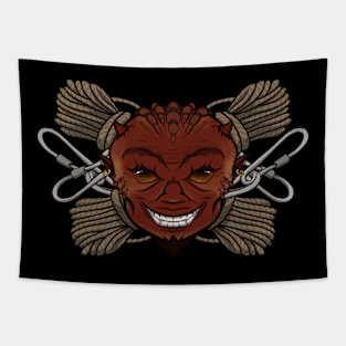 Rock climbing Devil (no caption) Tapestry