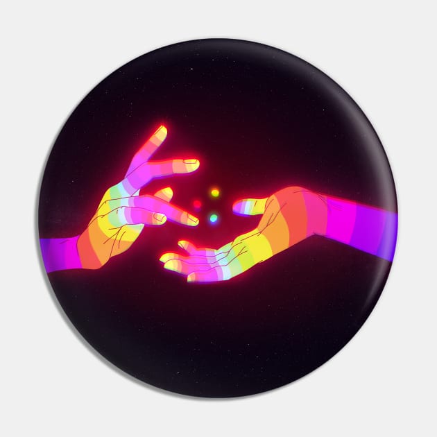 Psychedelic Energy Hands #1 Pin by PHAZED