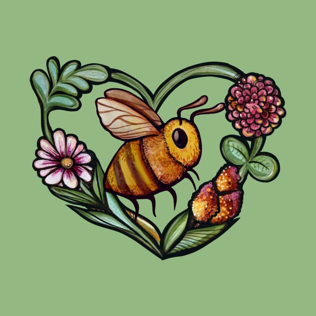 Flower Bee by bubbsnugg