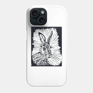 Hare Lino Cut Phone Case