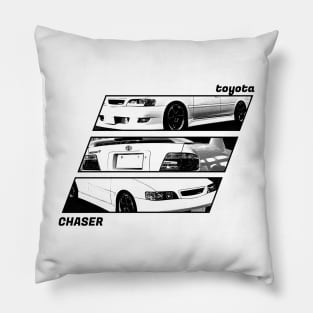 TOYOTA CHASER JZX100 Black 'N White Archive 2 Pillow