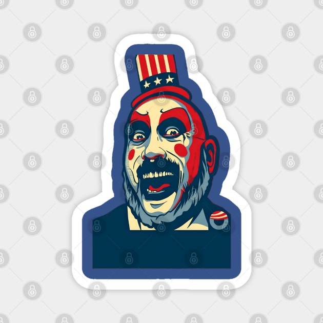 Captain Spaulding 's Carnival of Mayhem Magnet by Fadedstar