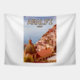 Italy Amalfi Retro Vintage Travel Souvenir Tapestry