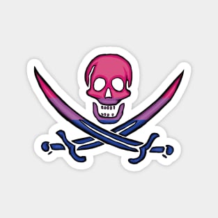 Bisexual Pirate Pride Magnet