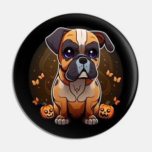 Boxer halloween Pin