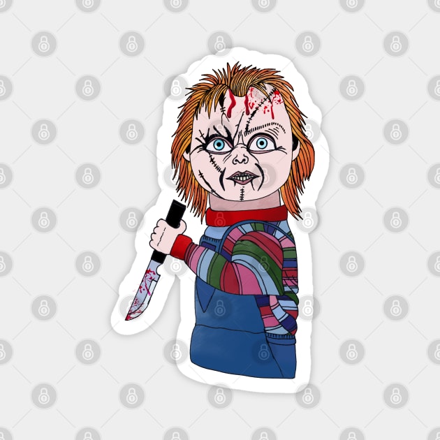 Chucky Doll Magnet by Brains