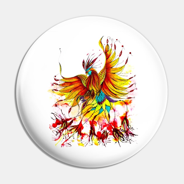 Phoenix Bird Pin by IsabelSalvador