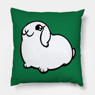 White Lop Bunny Rabbit Coney Pillow