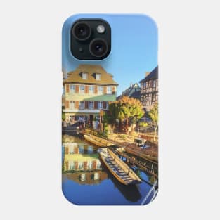 Colorful romantic city Colmar, called little Venice in France, A Phone Case