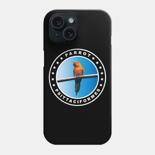 Orange Parrot (Psittaciformes) Bird Phone Case