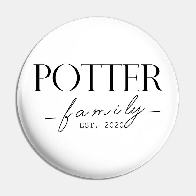 Potter Family EST. 2020, Surname, Potter Pin by ProvidenciaryArtist