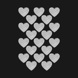 Cute doodle heart (invert) T-Shirt