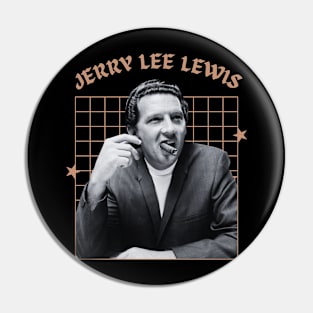 Jerry lee lewis --- 60s aesthetic Pin