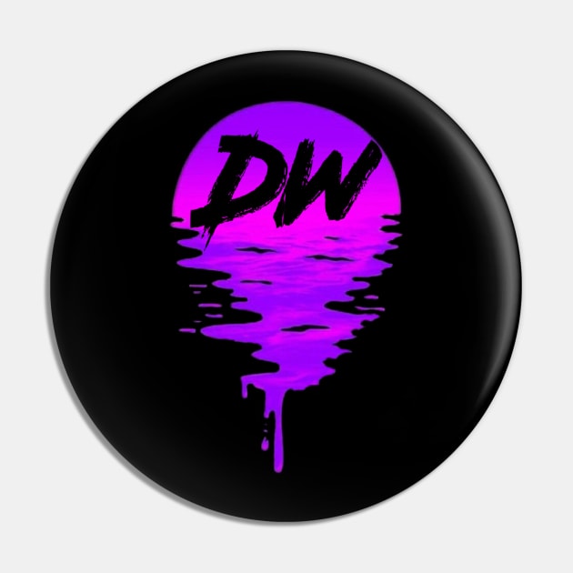 DW Sunset Drip Pin by adorkabledustinwood