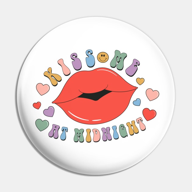 Kiss Me At Midnight Pin by MZeeDesigns