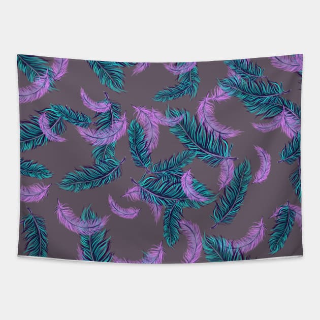 feathers Tapestry by theerraticmind