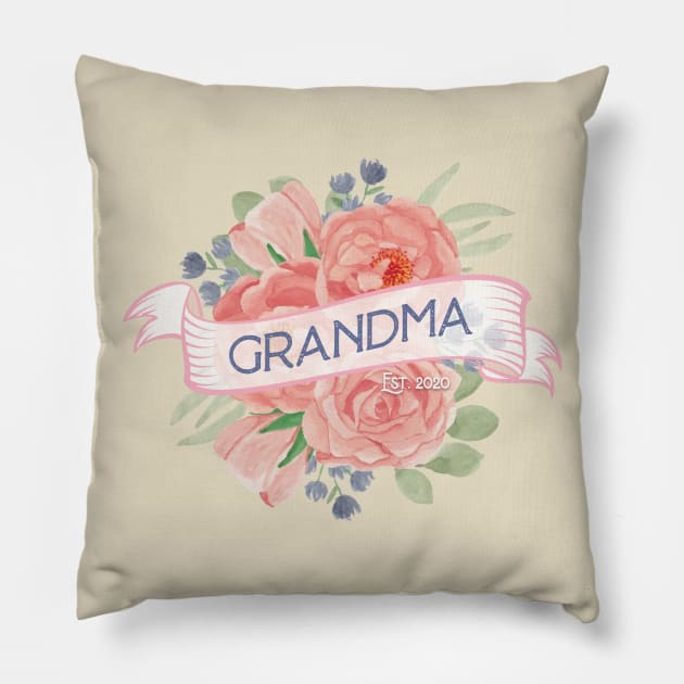 Grandma Est. 2020 Pillow by Gestalt Imagery